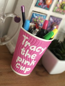 Tracy Dixon-Maynard the pink cup